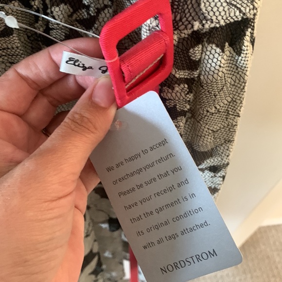 Nordstrom Eliza J taupe lace cocktail dress - Picture 3 of 5